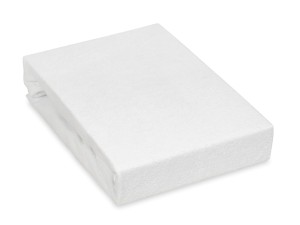 Prześcieradło z gumką 90x190 cm grube z frotte białe