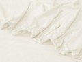 prześcieradło z gumką 140x200 cm w kolorze ecru materiał frotte