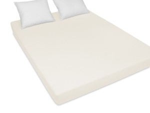 Prześcieradło z gumką 200x220 cm grube z frotte ecru