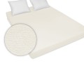 prześcieradło w rozmiarze 200/220 cm frotte kolor ecru