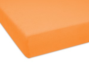 Prześcieradło z gumką 70x140 cm grube z frotte łososiowe
