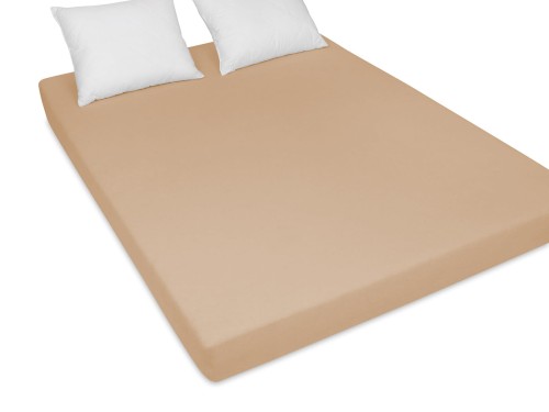 porządne prześcieradło modny beżowy kolor w gumką rozmiar 180/200