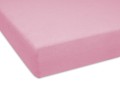 prześcieradło z gumką 40x90 cm w kolorze różowym materiał frotte