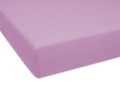 polskie prześcieradło w kolorze fioletowym materiał frotte 70x160 cm