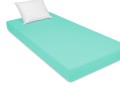grube prześcieradło frotte z gumką polskie rozmiar 70x200 w kolorze miętowym