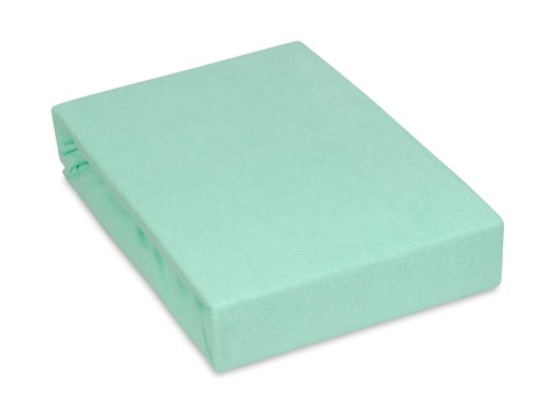 porządne prześcieradło modny miętowy kolor w gumką rozmiar 120/200