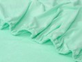 polskie prześcieradło w kolorze miętowym materiał frotte 120x200 cm