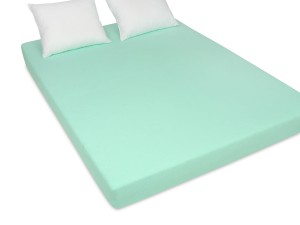 Prześcieradło z gumką 200x220 cm grube z frotte miętowe