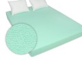 porządne prześcieradło frotowe z gumką do sypialni 200/220 kolor miętowy