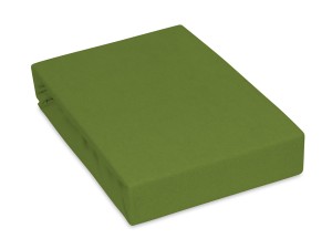 Prześcieradło z gumką 90x190 cm grube z frotte oliwkowe