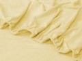 porządne prześcieradło na łóżko z frotty w kolorze żółtym 70x200 cm