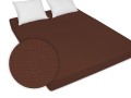 prześcieradło z materiału frotowego 200/220 cm w kolorze brązowym