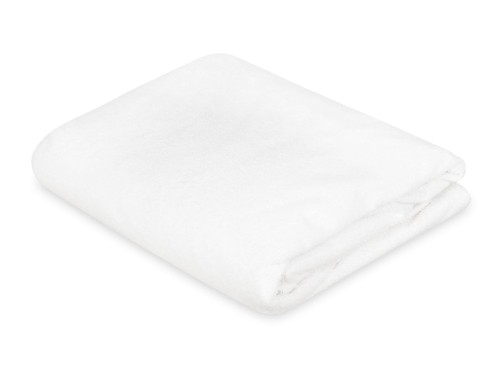 białe prześcieradło z siatką nieprzemakalne w rozmiarze 100x200 cm