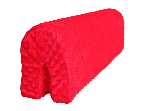 ochraniacz na barierkę do łóżeczka minky z polaru czerwony