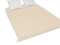 prześcieradło tradycyjne na materac 160x200 cm kolor ecru satyna