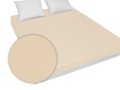 prześcieradło klasyczne w kolorze ecru rozmiar 160/200 cm