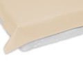 prześcieradło bez gumki 160x200 cm kolor ecru z satyny