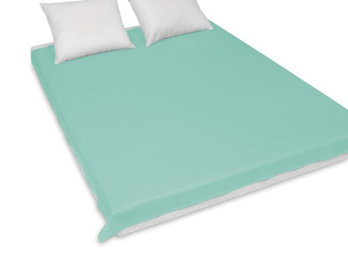 prześcieradło satynowe 160x200 cm tradycyjne kolor miętowy