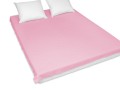 prześcieradło klasyczne na materac 160/200 cm w kolorze różowe flenela
