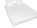 prześcieradło bez gumki na materac 160/200 cm bawełna kolor biały