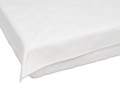 prześcieradło bez gumki na łóżko 160/200 cm kolor biały