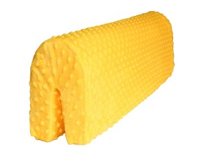 Ochraniacz piankowy na barierkę w łóżeczku w kolorze słonecznym minky